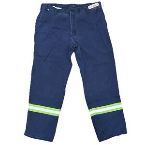 Carhartt FR 40x32 Flame Resistant Navy Blue Work Pants 63685-20 HiVis Reflective